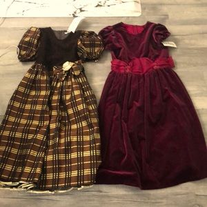 2 girls size 14 dresses